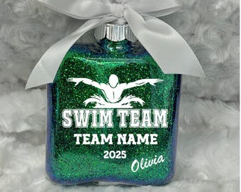 Swim ornament, Ornament for swimmer, Swim Team Ornament, Personalized Swim Ornament, Swim Coach Gift, Team Ornament, End of Season Gift