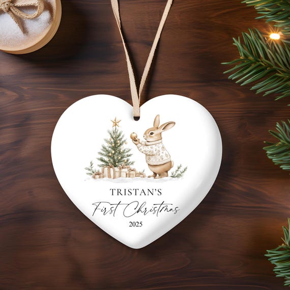 Baby’s First Christmas Ornament, First Christmas Ornament, Personalized Ornament, Custom Baby Ornament, Keepsake Ornament, Baby Christmas