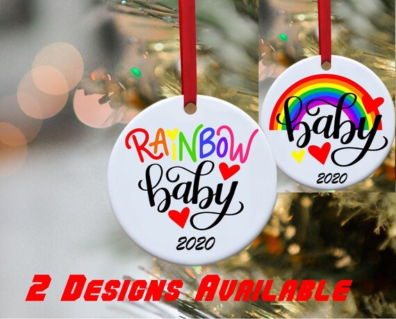 Rainbow Baby, Rainbow baby ornament, Rainbow baby announcement, Baby announcement , ornament, Christmas ornament, Babie's