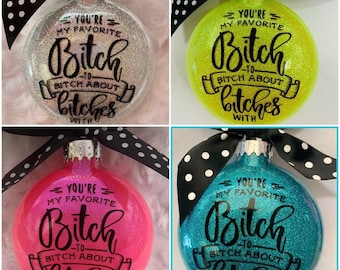 Funny Best Friend Personalized Christmas Ornament – Custom BFF Christmas Gift, Friendship Keepsake Decoration, Bestie Holiday Ornament 2024