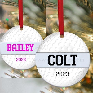 Golf Ornament, Golfing, Gift for golfer, Christmas, Christmas ornaments, Personalized ornament, Personalized Golf gift