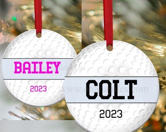 Golf Ornament, Golfing, Gift for golfer, Christmas, Christmas ornament, Personalized ornament, Personalized Golf gift, Golf Coach, Golf Team