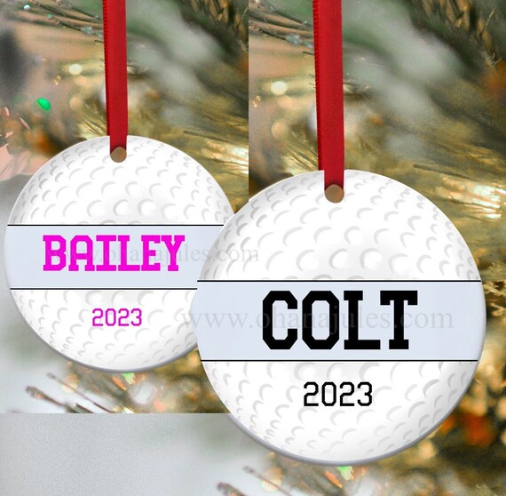 Golf Ornament, Golfing, Gift for golfer, Christmas, Christmas ornaments, Personalized ornament, Personalized Golf gift