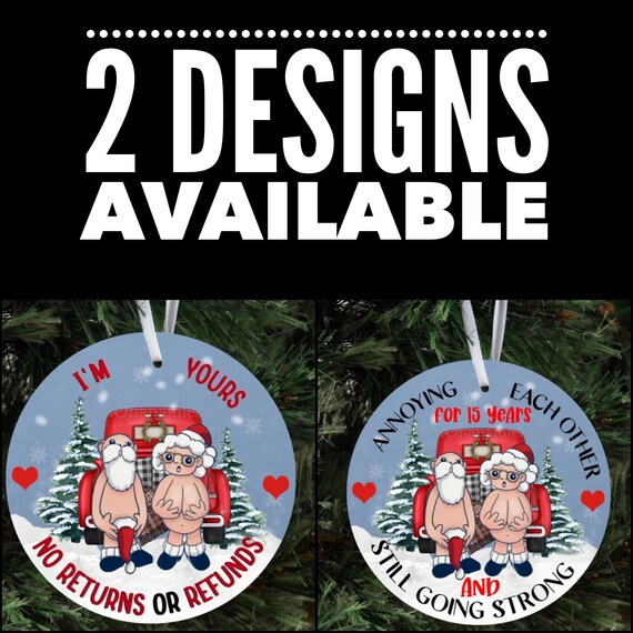 I’m yours, Couple ornament, Anniversary, Christmas ornament, Christmas, Holiday, 2022, Funny ornament, Santa, Mrs Claus, Christmas Ornament