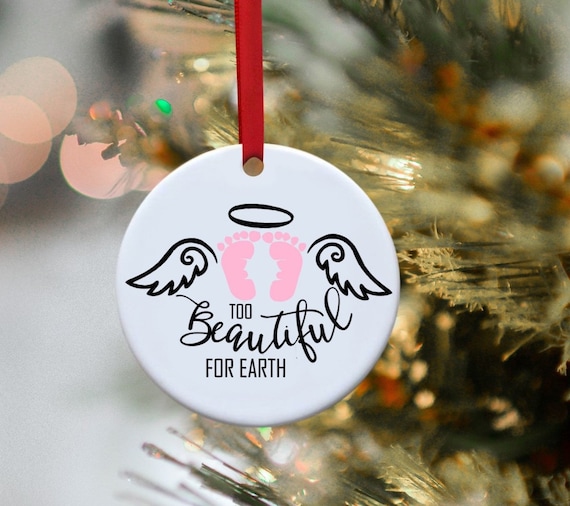 Infant Loss Ornament,Memorial Baby Ornament, In Memory Ornament,In memory Baby,Memorial Christmas Tree Ornaments,Baby Loss Memorial Ornament