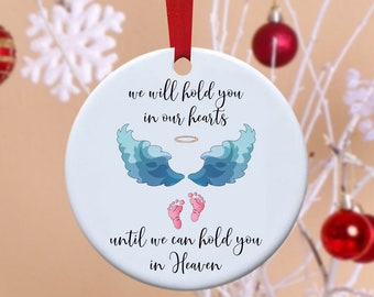 Ornament, Remembrance, Loss, In Memory, Infant Loss, Angel Wings, Baby Remembrance, Pregnancy Loss, Memorial Christmas Tree Ornaments