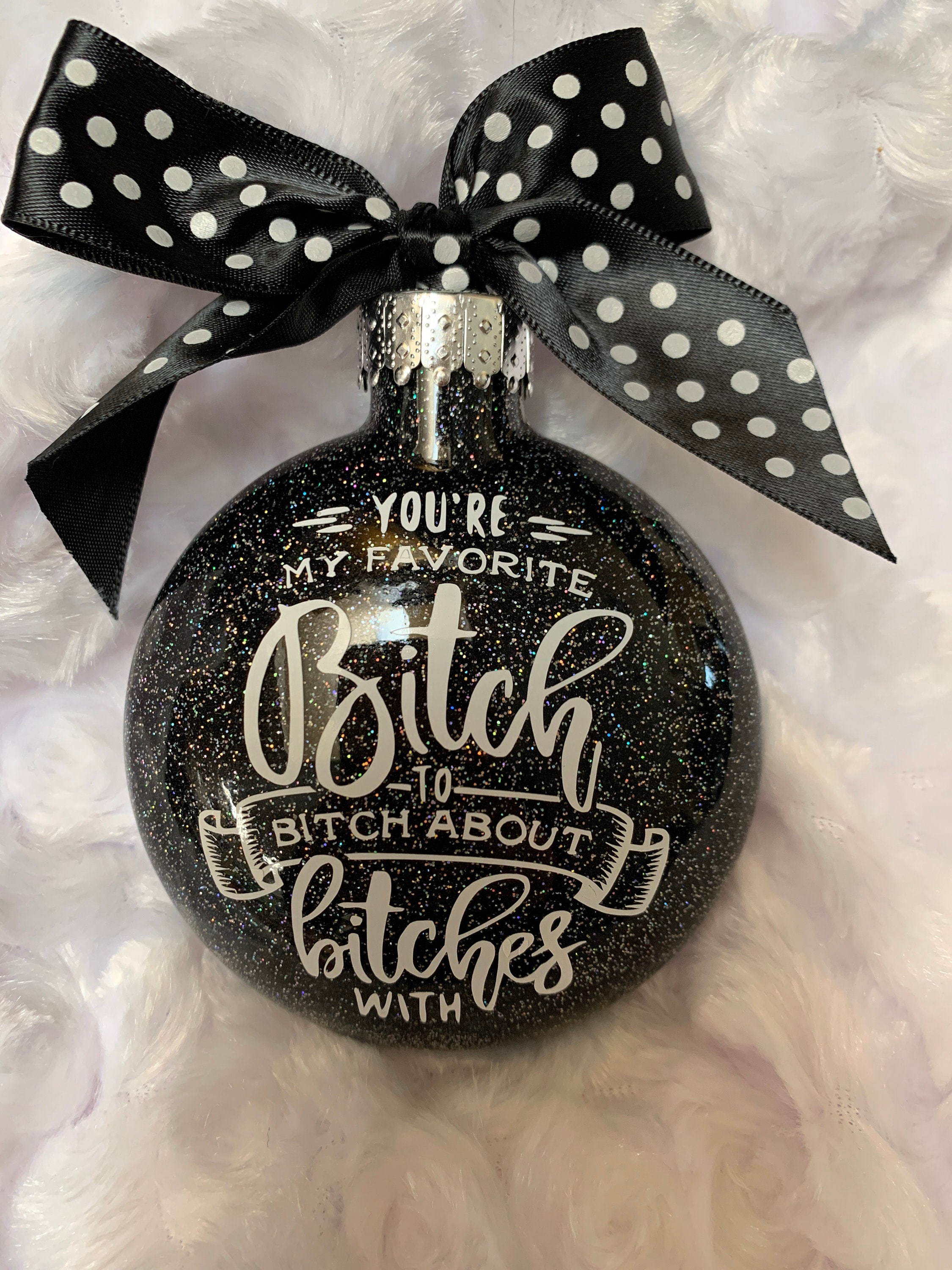 Funny Ornament, Christmas Ornaments, Christmas, Santa, Bff, rude