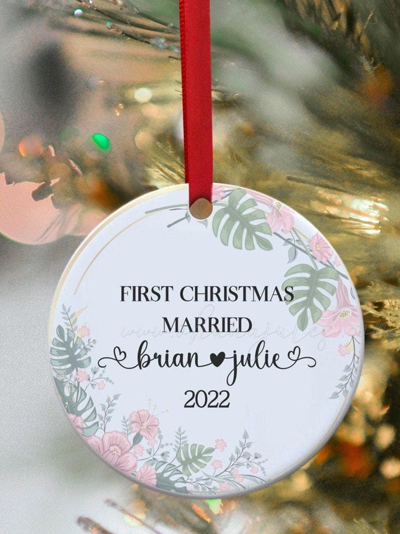 First Christmas,1st Christmas, 2nd Christmas, Christmas ornament, personalized Christmas ornament, Tropical Ornament. Tropical