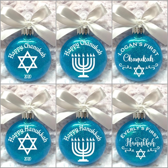 Hanukkah, Chanukah, Dreidel, Happy Hanukkah, Happy Chanukah, Christmas ornament