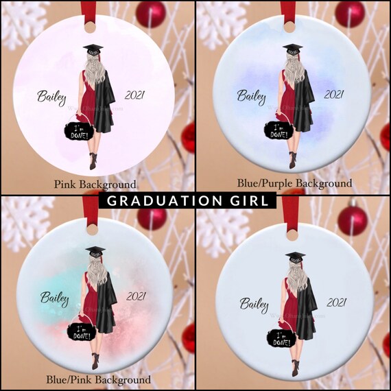 Graduation Gift, College, Graduation Ornament,  Personalized Ornament, Personalized, Ceramic Ornament
