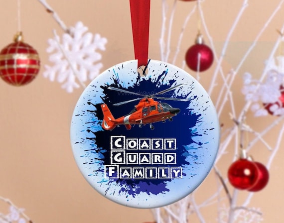 Coast Guard, Coastie, Ornament, Coast Guard family, Coast Guard Ornament, Christmas, Personalized Ornament