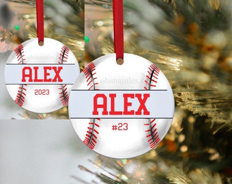 Baseball ornament, Baseball, Baseball Team Gifts, Baseball Coach Gift, Baseball Player ornament, Personalized ornament, Personalize Baseball