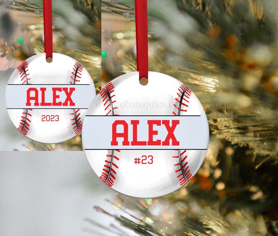 Baseball ornament, Baseball, Basebapp player Gifts, Baseball, Baseball Player ornament, Personalized ornament,