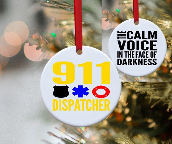 911, Dispatcher, Paramedic, First Responder, Police, Fireman, Firefighter , Christmas ornament, Ornament