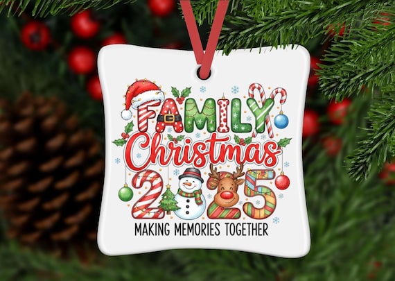 Family Christmas Ornament, 2025 Ornament, Christmas Keepsake, Tree Decoration, Family Ornament, Christmas Ornament, Ornament, Christmas,Xmas