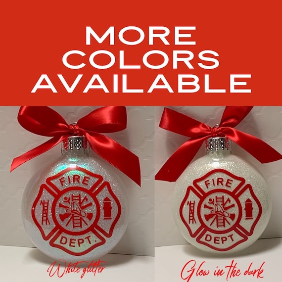 Fireman, Firefighter, First Responder, 1st Responder, Christmas Ornament, Glass Ornament