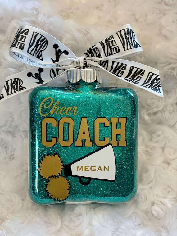 Cheer Coach, Coach, Cheer Ornament, Coach Ornament, Cheerleader, Cheerleading Ornament, Personalized Cheer Team Ornament. Cheer Coach Gift