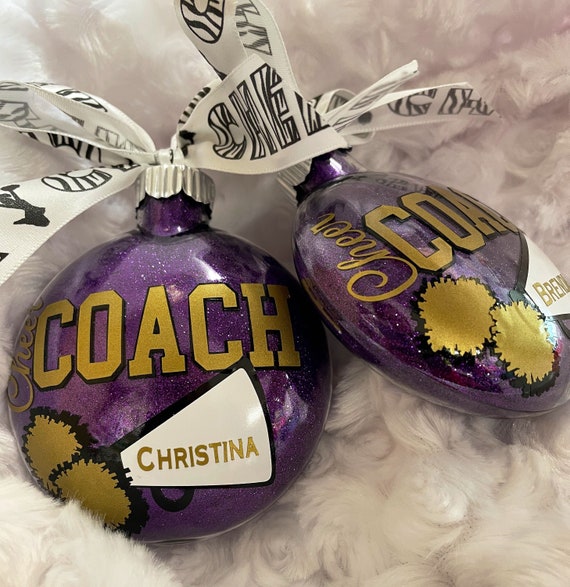 Cheer Coach, Coach, Cheer Ornament, Coach Ornament, Sports, cheerleader,cheerleading, cheerleading ornament