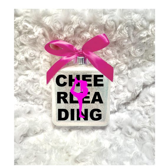 Cheerleader Ornament, Personalized Cheer Ornament, Custom Cheerleader Christmas Ornament, Team Cheer Gift, Ornament for Cheerleader, Cheer