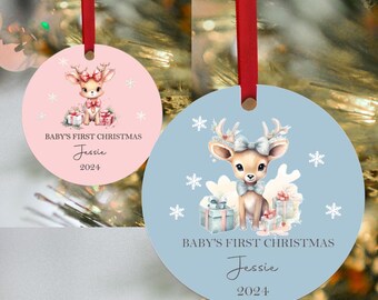 First Christmas, 1st Christmas, Babies' 1st Christmas, Babies' First Christmas. Personalized, Christmas Ornament, baby, Ceramic ornament