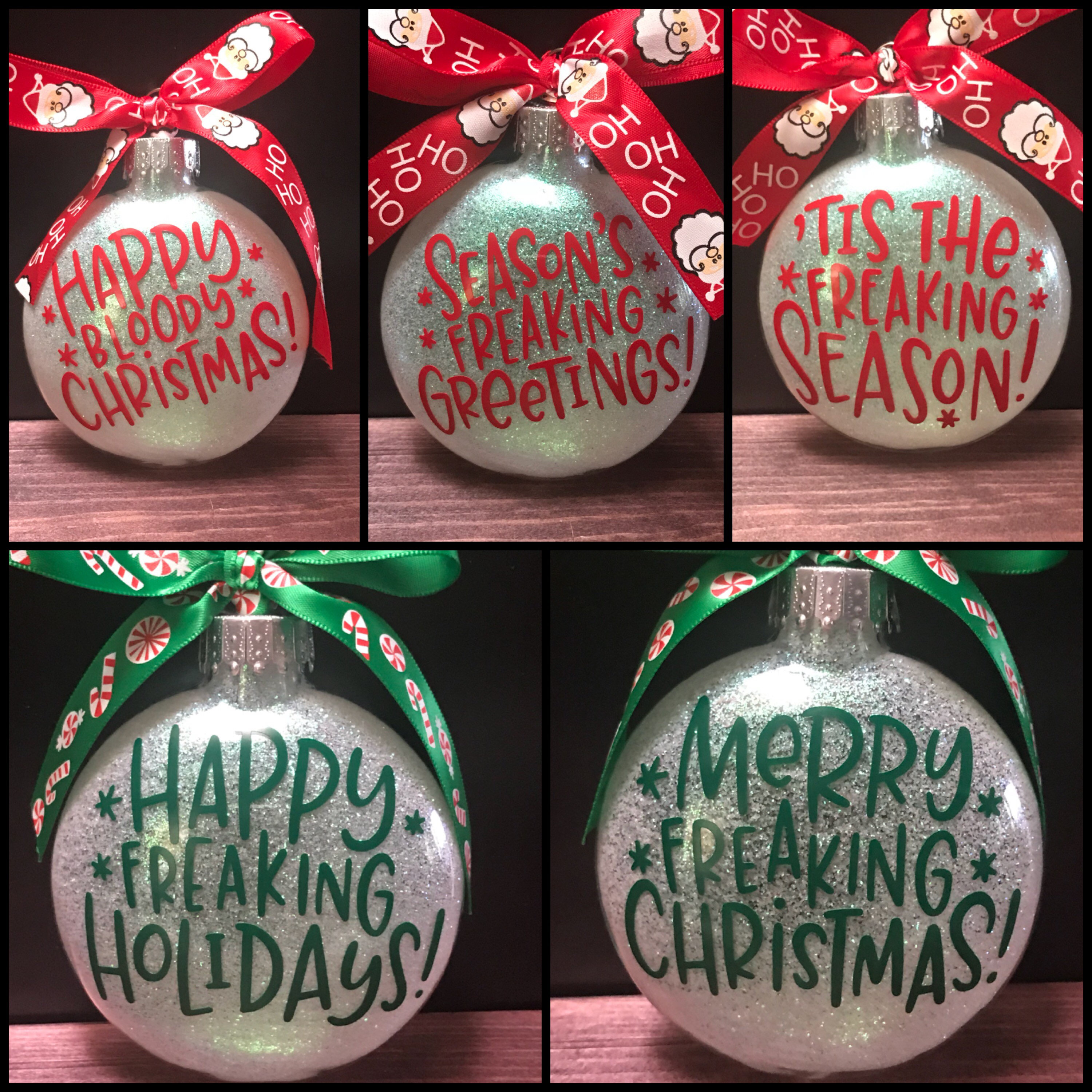 Christmas ornaments, funny Christmas ornaments , rude Christmas