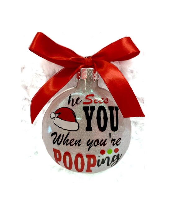Personalized Ornament, Christmas ornament,Funny Gag Ornament, Funny Christmas Ornament, White Elephant Gift, Christmas Ornament, Christmas