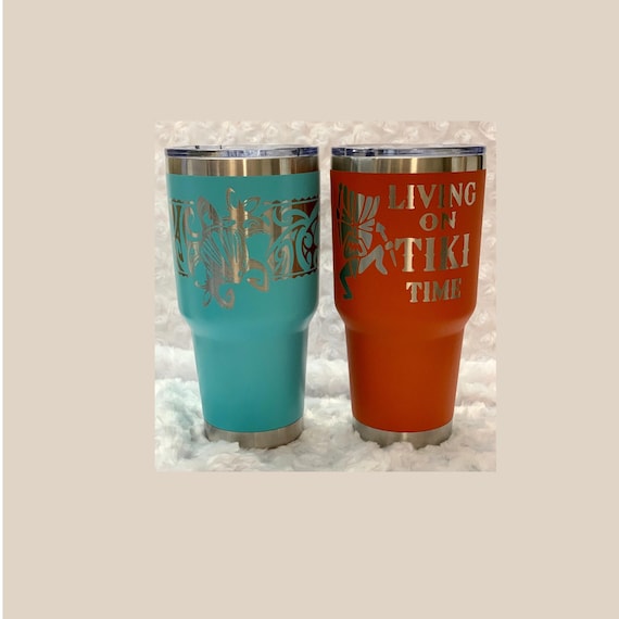 Tribal Turtle tumbler, Tiki Tumbler, Laser Etched Tumbler, Hawaiian Tumbler, Tropical Drinkware, Hawaiian Gift Idea, Honu Tumbler, Tumbler