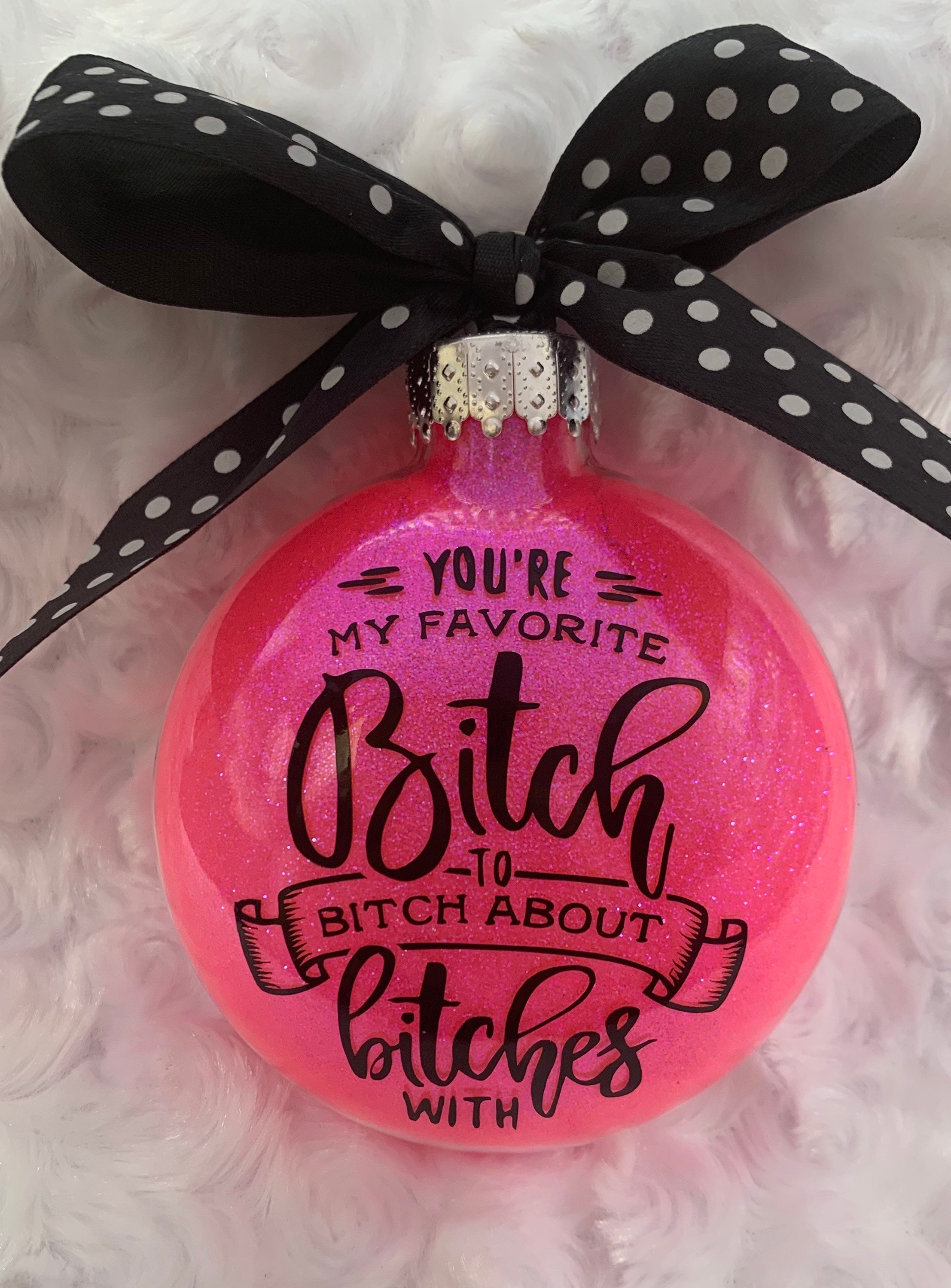 Funny Ornament, Christmas Ornaments, Christmas, Santa, Bff, rude ornaments, Personalized Ornament