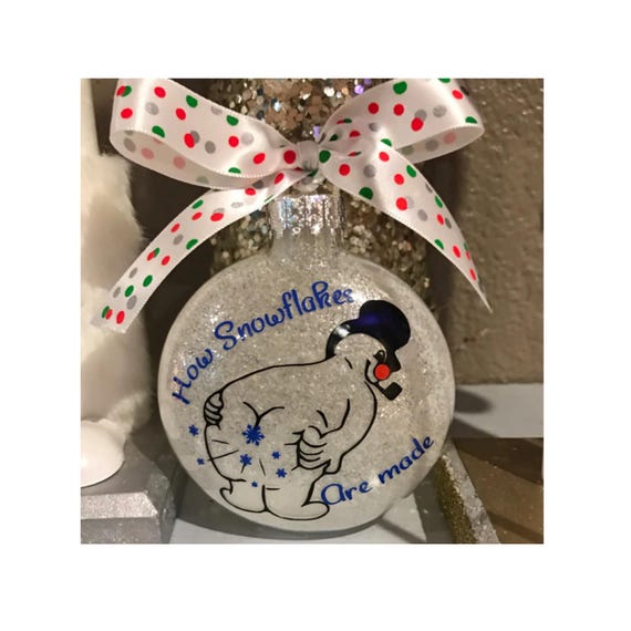 Funny Snowman Ornament,Funny Christmas Gag Gift, Funny Christmas Ornament, Christmas Ornament, Christmas Tree Ornament, Rude Ornaments, Xmas
