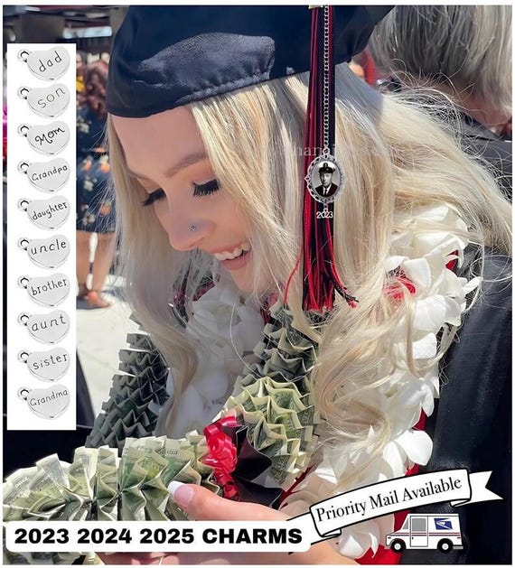 Honor a Loved One at Graduation, Memorial Photo Charm for Grad Cap, Missing Someone Graduation Gift, Senior Memory Keepsake Idea