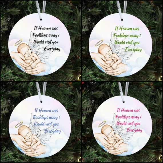 Remembrance Ornament, Baby Loss, In Memory, Glass Ornament, Infant loss, Infant, Baby, Miscarriage, Heaven, Christmas ornament