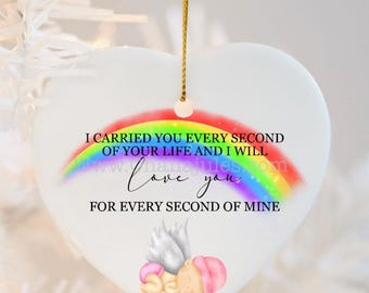 Remembrance, In Memory, Baby Loss Memorial, Infant Loss,  Baby Remembrance, Pregnancy Loss, Miscarriage.Memorial Christmas Tree Ornaments