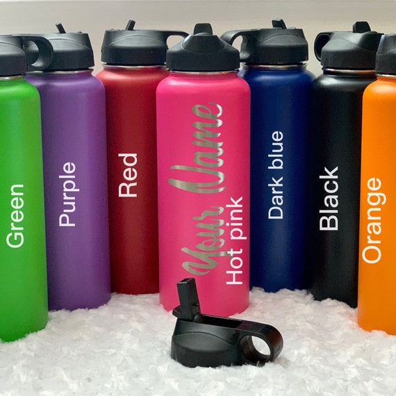 Water Bottle, Flask, Personalized Tumbler, Water Bottle, Custom ,Etched, Monogram, Hawaiian, Flask, Water. Water Bottle, Flask, Water