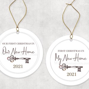 First Christmas in Our New Home Ornament,Personalized First Christmas Ornament,Our First Christmas in the New House Ornament.