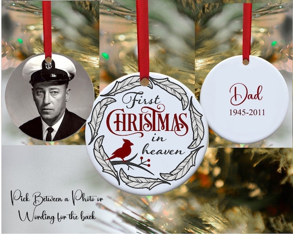 In Memory Ornament, In Heaven Ornament, Christmas Ornament, Memorial Gift,Cardinal,Memorial Christmas Tree Ornaments