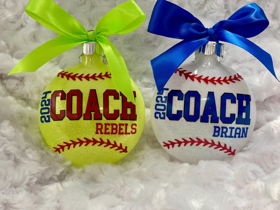 Baseball Coach, Softball Coach , Coach, Baseball  Ornament, Softball Ornament, Sports ornament, coaches ornament, Ornament, Coach Gift