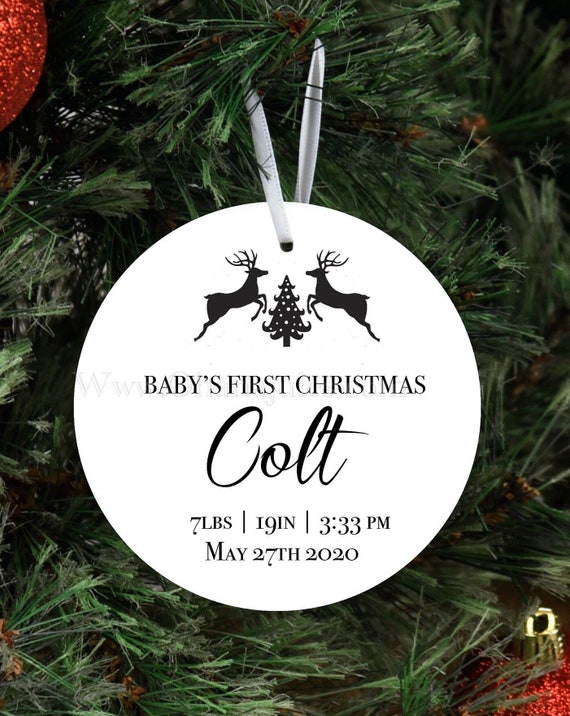 Baby's First Christmas, Baby's 1st Christmas, Birth Stats, Christmas Ornament, Personalized Ornament, Babie's, personalized ornament,Gift