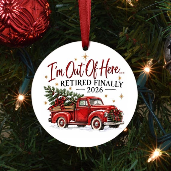 Retirement Ornament 2026, Funny Retirement Gift, Retirement Keepsake, Retirement  Christmas Ornament, Retirement Gift, Retired Ornament