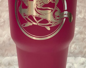 Laser Etched Turtle Tumbler: Personalized Hawaiian Flask