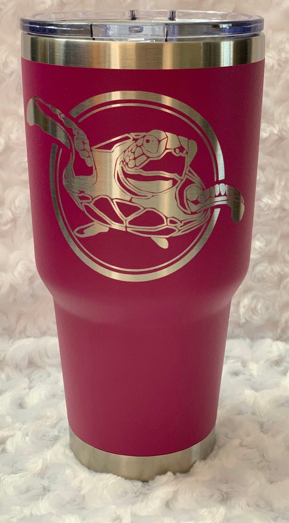 Honu tumbler, Turtle Tumbler, Stainless Tumbler, Tumbler, Personalized Tumbler, Coffee, Tea. Laser Etched, Engraved, Hawaiian Tumbler, Flask