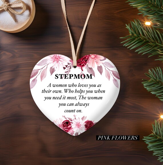 Stepmom Christmas Ornament, Mother-in-Law Gift, Mother-in-Law Ornament, Christmas ornament, Ornament, Personalized Ornament, Gifts for Mom,