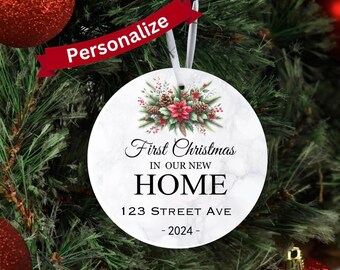 First Christmas Ornament, New Home Ornament, Personalized Christmas gift, Housewarming Gift, First Xmas in new home, New homeowner gift