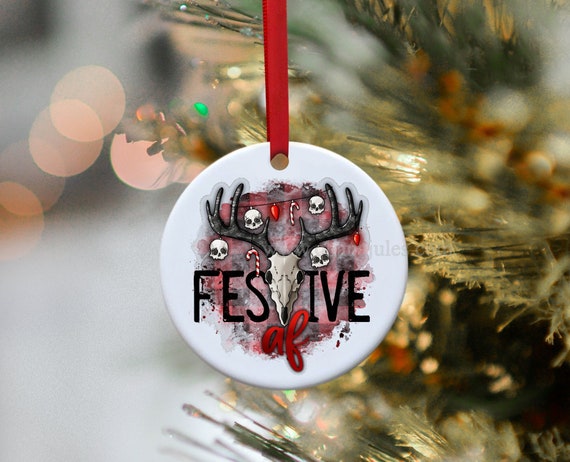 Festive, Christmas, Christmas ornament, Funny Ornament, Santa