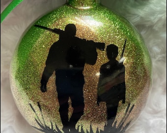 Hunting Ornament, Bird dog, pheasant Hunting, duck hunting, Christmas Ornament, Personalized, Camo