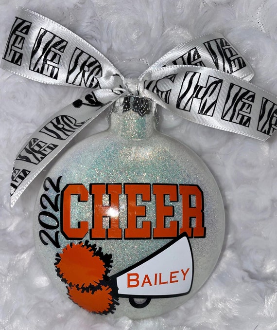 Personalized Cheer Ornament,  Custom Cheerleader Ornament ,Team Ornaments, Cheer Gift,  Coach Ornament, Cheer Coach Gift, Cheer Ornaments