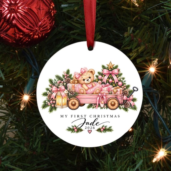 Personalized Baby’s First Christmas Ornament, Baby Christmas Ornament, New Baby Keepsake, First Christmas Gift, New Parents Gift, 2026 Baby