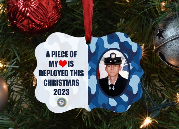 Navy, Coast Guard, Military ornaments, Military Spouse, Personalized Ornament, Boot Camp, Deployment, Deployment Ornament, MILSO