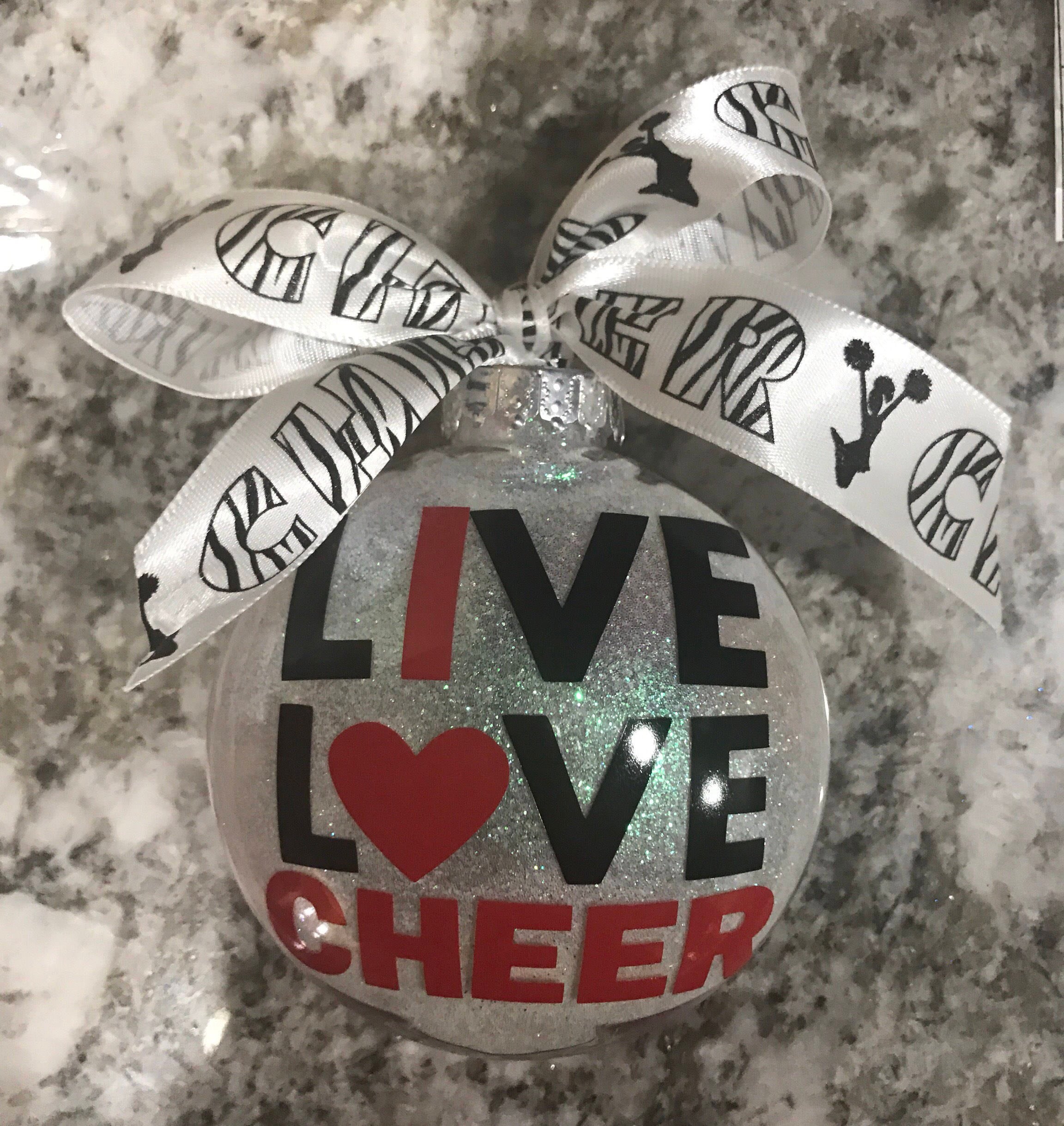 cheerleading, cheer, cheer mom, coach, Ornament, glass ornament