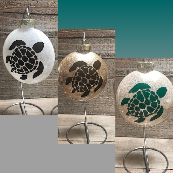 Honu, Turtle Ornament, Hawaiian Ornament, Glass Ornament, Ornament, Personalized Ornament, Hawaiian Gifts