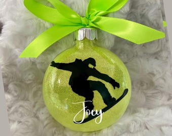 Snowboard  Ornament, Snowboarding Ornament, Sports ornament,  Christmas  ornament, Personalized, Ornament,Snowboarder gift